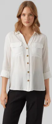 Produktbild von Vero Moda Bumpy New Langarmhemd Weiß L Frau Weiß L