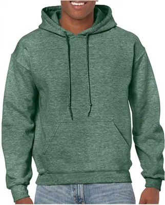 Produktbild von Gildan 18500 | Heavy Blend Hooded Sweatshirt / Kapuzenpullover - Farbe: Graphite Heather - Größe: L