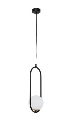 Immagine prodotto di Lampada a sospensione IGON bianco e nero 1xE14x15W in metallo, dimensioni: 125x16x16 cm, IP20, Jupiter