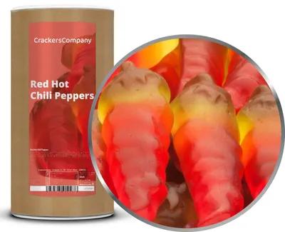 Produktbild von CrackersCompany Chili-Fruchtgummi (Red Hot Chili Peppers), Membrandose 1,05 kg