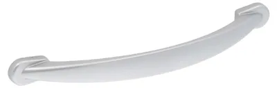 Zdjęcie produktu dla Klamka do mebli wykonana z zamaku, rozstaw otworów 128 mm, aluminium matowe, lakierowane. Zestaw 25 sztuk