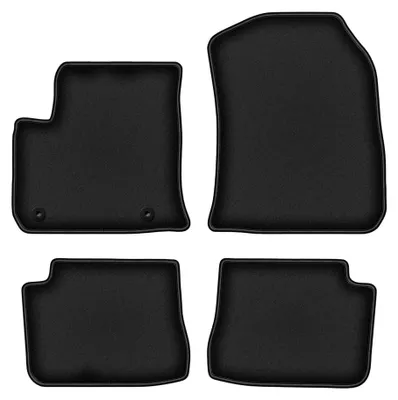 Immagine prodotto di Tappetini in moquette per Opel E-Mokka dal 2020 (crossover) – set 4 pezzi, neri, su misura – Wielganizator DURBAN