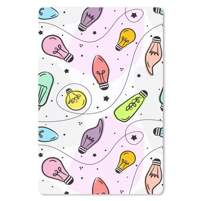 Produktbild von MuchoWow® Mauspad Mousepad Pastell - Regenbogen - Lampe - Muster 18x27 cm - Mousepads - Maus Mat - Pad - Mausunterlage