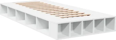Image de Cadre de lit sans matelas blanc 90x190 cm