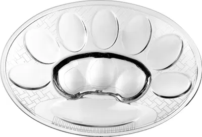 Obrázok produktu pre Taniere na vajcia – sklenená servírovacia misa – okrúhla – na 10 vajec – Ø 22 cm – Veľká noc