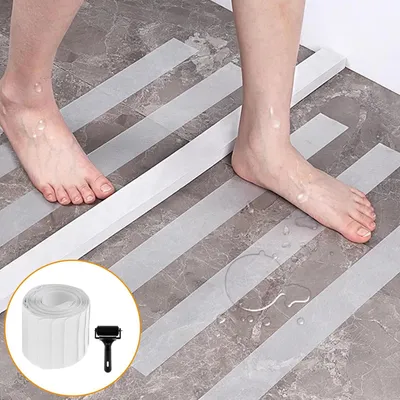 Immagine prodotto di Gradini antiscivolo autoadesivi - Sicurezza per le scale - 20 pezzi - Trasparente - 10 x 81 cm