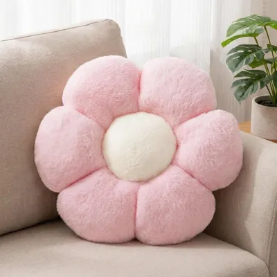 Obrázek produktu pro Polštář ve tvaru květiny - Dekorační - Růžová - 38 cm - Pro postel, gauč a dětský pokoj