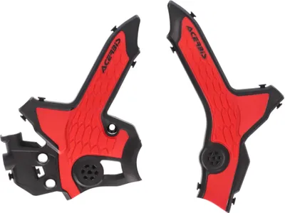 Produktbild von ACERBIS X-Grip Schwarz/Rot Rahmenprotektor für HONDA