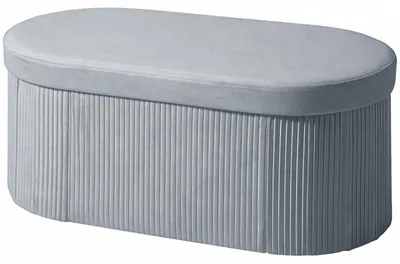 Produktbild von Sitzbank klappbar Samtoptik 72 L Stauraum Schaumstoff faltbar 76 x 38 x 35 cm Dunkelgrau