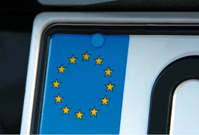 Immagine prodotto di Set di 100 bottoni per targa - Colore: azzurro