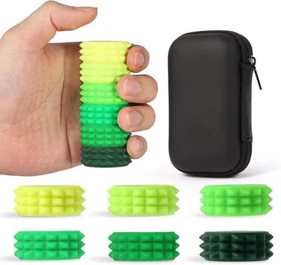 Produktbild von Silikon magnetische Stressbälle, Set von 6, für Erwachsene und Jugendliche, geeignet für Kinder mit Autismus und ADHD, sensorisches Spielzeug mit Behälter, für Büro, Reise und Klassenzimmer.