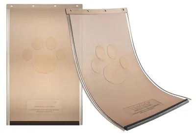 Image de Arrêt de remplacement VEVOR compatible avec les portes pour animaux domestiques (VEVOR), 5,5 x 8,5 pouces, plus durable, résistant aux intempéries, PVC épais avec longue bande magnétique (S)