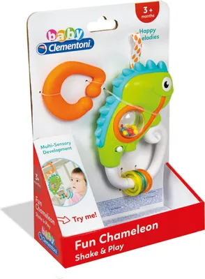 Produktbild von Clementoni Interactive Chameleon, Chameleon, Junge/Mädchen, 3 Monat( e), Batterien erforderlich, Mit Ton, Mehrfarbig