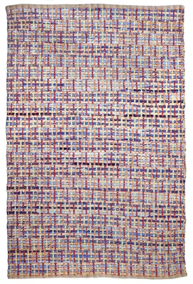 Image de Tapis Sienna 410 en jute et coton tressé multicolore
