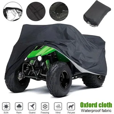 Produktbild von Ultiluxe Quadhoes wasserfest - ATV Abdeckung - Universal Schutzbezug - Schwarz - 210 x 120 x 115 cm - Oxford Gewebe Schutzhülle