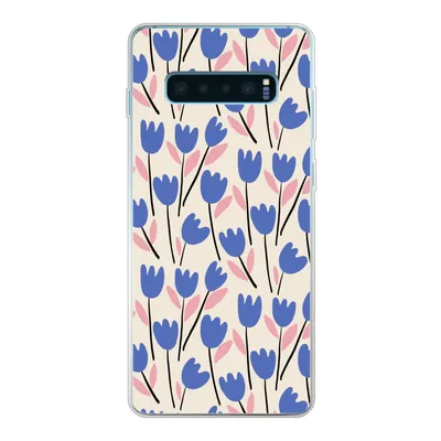 Produktbild von MuchoWow® Handyhülle Schutzhülle Hülle für Samsung Galaxy S10 Plus Blume - Muster - Tulpe Silikon Softcase Handy Hülle - Schutzhülle