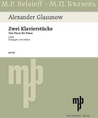 Immagine prodotto di Zwei Klavierstücke: Erstausgabe. o. op.. Klavier.: Erstausgabe. Schwierigkeit: 2