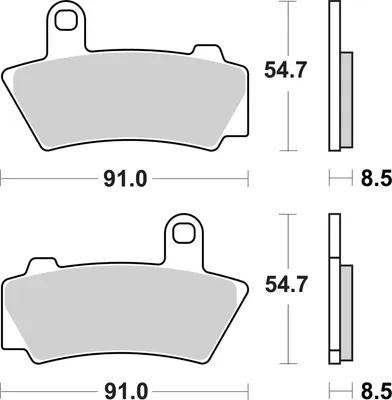 Image de BREMBO Plaquettes de frein 07BB41SP - Métal fritté