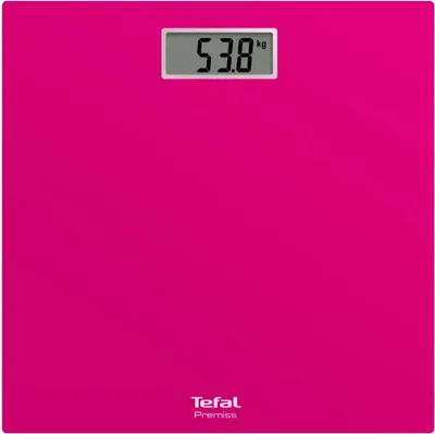 Produktbild von Tefal Premiss 1830007888, Elektronische Personenwaage, 150 kg, Pink, Quadratisch, LCD