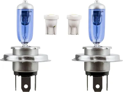 Image de Kit de phares H4, 2 pièces, 6000 K (blanc), pour l'éclairage automobile