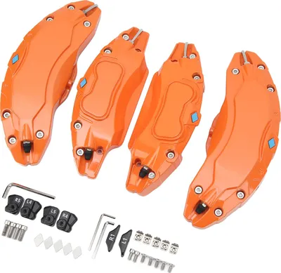 Obrázek produktu pro 4PCS kryt brzdového třmenu přední zadní hliníková slitina náhrada pro model Y 19 20 palcový náboj kola