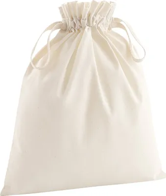 Produktbild von Westford Mill - Turnbeutel, Baumwolle PC7309 (15 cm x 10 cm) (Natürlich)