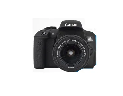 Produktbild von Canon EOS 750D + EF-S18-55mm IS STM, 24,2 MP, 6000 x 4000 Pixel, CMOS, Full HD, Touchscreen, Schwarz
