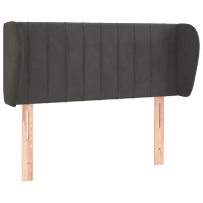 Produktbild von vidaXL Kopfteil mit Ohren Dunkelgrau 83x23x78/88 cm Samt