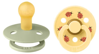 Produktbild von BIBS Studio Colour Schnuller - Ladybug Sage Mix - Größe 3 - 2 Stück
