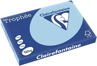 Obrázek produktu pro Clairefontaine Trophée 1348C Eisblau 120 g/m² DIN-A3 – 250 listů