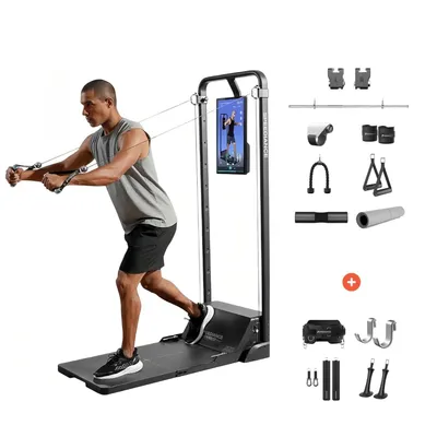 Produktbild von Speediance Smart Home Gym System, Gym Monster Multifunktionale Smith Maschine Home Gym Power Cage, Tragbare Kabelmaschine für Home Workout