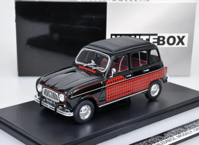 Zdjęcie produktu dla Renault 4L Parisienne (1964) Black/Decor Whitebox 1:24