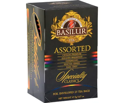 Zdjęcie produktu dla Basilur ASSORTED SPECIALITY CLASSICS herbata czarna zielona ZESTAW - 20x2g, 5x1,5g