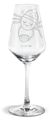 Produktbild von Mr. & Mrs. Panda Weinglas Spinne Agathe Kaffee - Transparent - Geschenk, Lebensweisheiten, Weißwein Glas, Morgen, Für, Weißweinkelch, Weiser Spruch, wein, Morgenmuffel