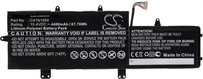 Produktbild von vhbw Akku kompatibel mit Asus ZenBook Pro 14 UX480FD-E1049T, UX480FD-E7601T, UX480FD-E1044T Notebook (4400 mAh, 15,4 V, Li-Polymer)