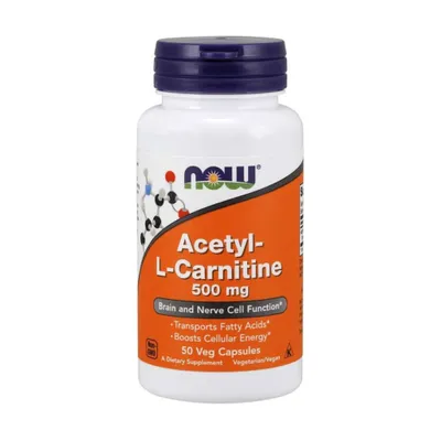 Productafbeelding van NOW Foods Dietary supplements Acetyl Lcarnitine Hci 500 MG, BI3986