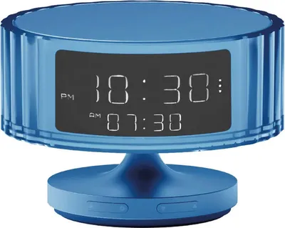 Productafbeelding van Stijlvolle digitale wekker Hari Waves, kleur blauw