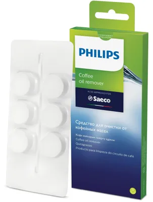 Produktbild von Saeco Kaffeelöser Tabletten, Pflege für Kaffee Pad Maschine, 6 Stück (CA6704/10)