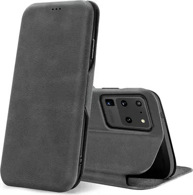 Produktbild von Conie Retro Klapp Tasche für Samsung Galaxy S20 Ultra Kartenfach Hülle Rundumschutz in Grau