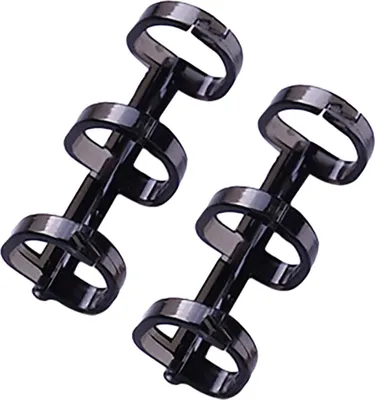 Produktbild von 2 Stück 3-Loch-Loseblatt-Binderringe Federspiralringbinder 360-Grad-Umdrehstreifenschnallenclip Schulbedarf Schrein