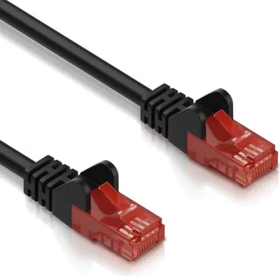 Zdjęcie produktu dla Allteq - Cat 6 - U/UTP - Kabel sieciowy - Kabel krosowy - 10 Gbps - 0,25 metra - Czarny - ALTQ-UTP6-B-0,25