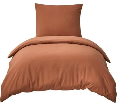Obrázok produktu pre Sada obliečok na posteľ, 155x220 cm, oranžová, 2-dielna, mikrovlákno, so zipsom
