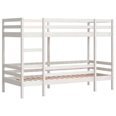 Obrázok produktu pre Poschodová posteľ biela 75x190 cm borovicový masív