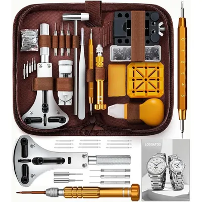 Produktbild von uhren reparatur set werkzeug uhrenwerkzeug uhrmacherwerkzeug 149-tlg Uhrenarmband Werkzeug mit Uhrenarmband Entferner Uhrenöffner Federstegwerkzeug