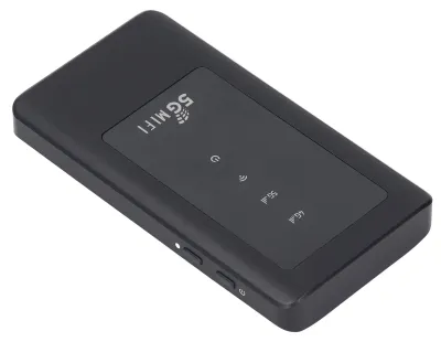 Obrázek produktu pro Mobilní hotspot 5G (2,4 GHz a 5,8 GHz) pro připojení až 16 zařízení, WiFi 6, rychlé nabíjení, přenosné zařízení s WiFi a slotem pro kartu Nano SIM, ideální na cesty