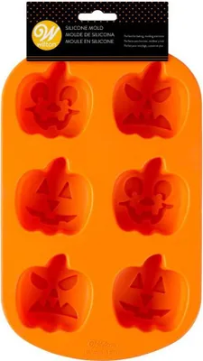 Produktbild von Wilton Silikon Backform Mini Kürbis Jack-O-Lantern - Halloween