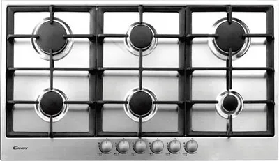 Immagine prodotto di Candy PG960/1SXGH Piano Cottura da Incasso Gas 6 Fornelli Acciaio Inossidabile
