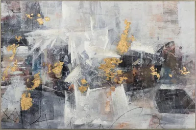 Produktbild von ArtUniverse Leinwandbild Winter Gold 100 x 150 cm