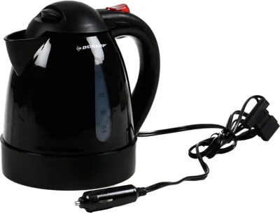 Produktbild von Elektrischer Auto-Wasserkocher ohne Heizspirale von Dunlop, Automatikschalter, Trockengehschutz, Überhitzungsschutz, Volumen 0,8 Liter, 12 Volt 150 Watt