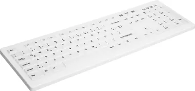 Produktbild von CHERRY AK-C8100F-FUS-W/GE Tastatur RF Wireless QWERTZ Deutsch Weiß (AK-C8100F-FUS-W/GE)